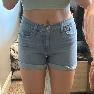 Levi's Women's Denim Shorts in Light Blue